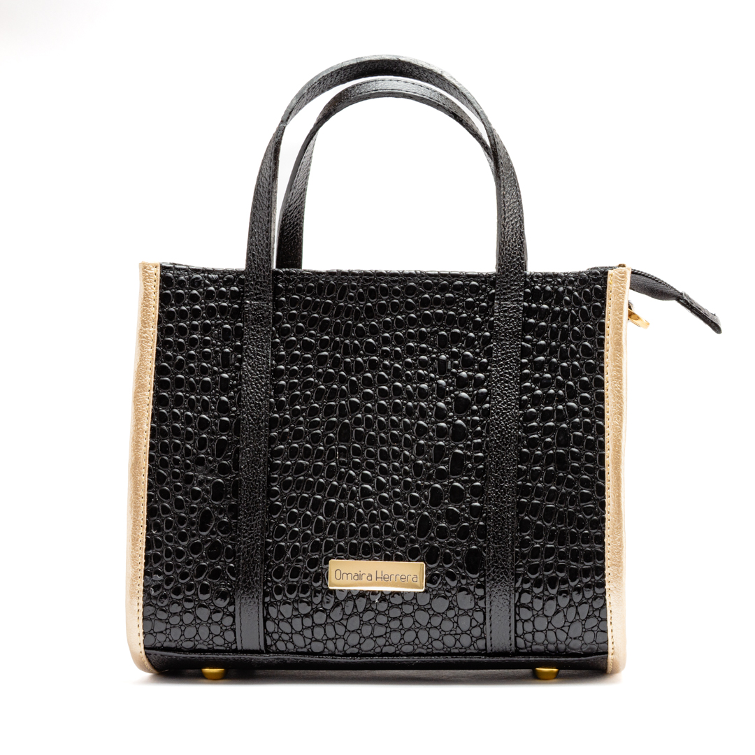 Bolso tipo cartera negro