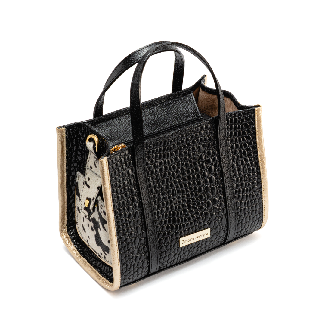 Bolso tipo cartera negro - Imagen 2