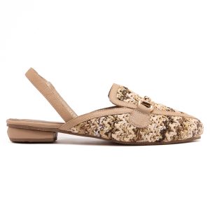 Zapato destalonado telar