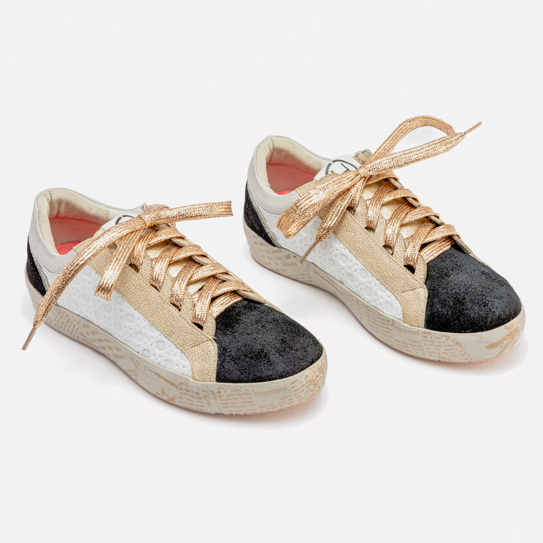 Zapato Frida negro Dorado - Imagen 2