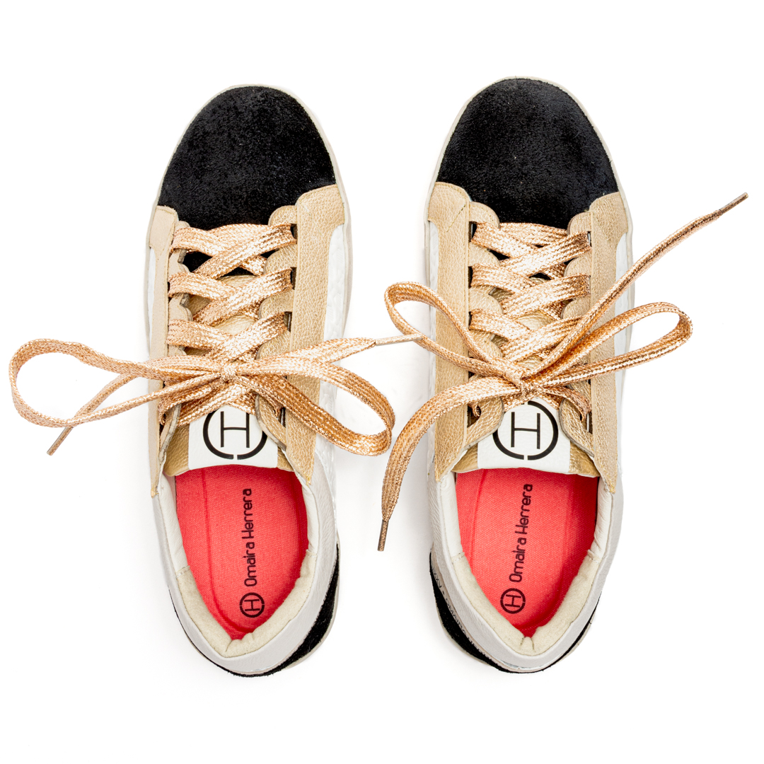 Zapato Frida negro Dorado - Imagen 3
